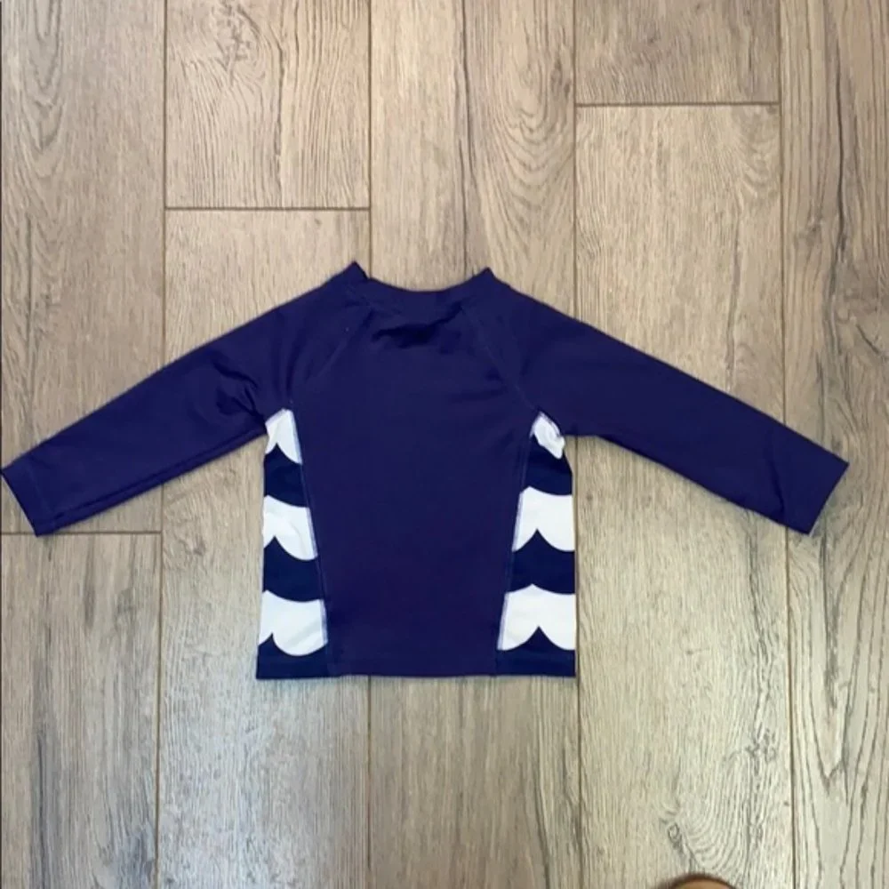 Cat & Jack Toddler Navy/White Long Sleeve Rashguard